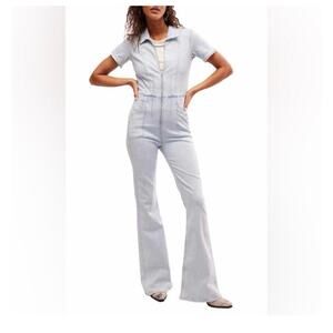 Free People We The Free Jayde Flare Jumpsuit - Large